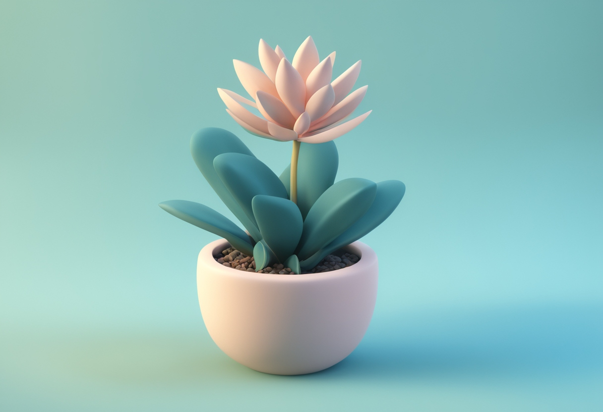 AI generated potted plant